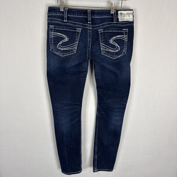 Silver Jeans Co Camden Women’s Denim Jeans Blue W32 L31 Stretch Low Rise Stretch - Picture 4 of 8